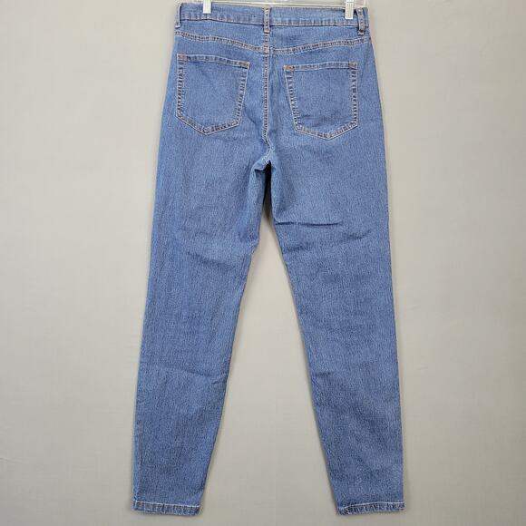 Forever 21 Blue Skinny Jeans Stretch High Rise Casual Denim Women's Size 28 Zip - Picture 2 of 10